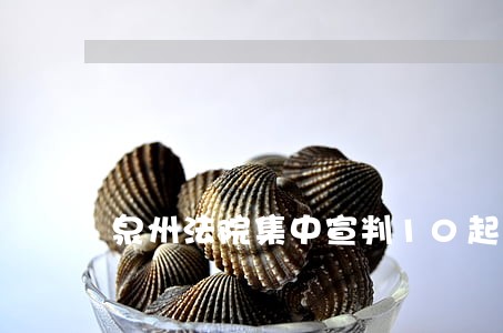 泉州法院集中宣判10起黑恶案件 泉州法院集中宣判10起黑恶案件