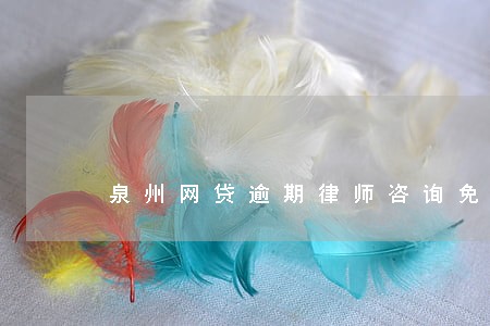 泉州网贷逾期律师咨询免费 泉州网贷逾期律师咨询免费