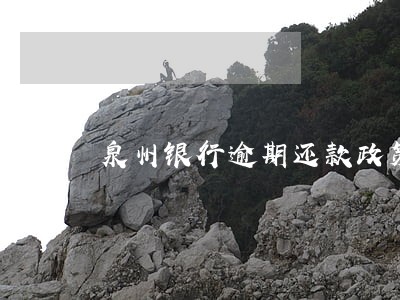 泉州银行逾期还款政策