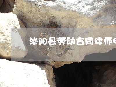 泌阳县劳动合同律师电话咨询 泌阳县劳动合同律师电话咨询