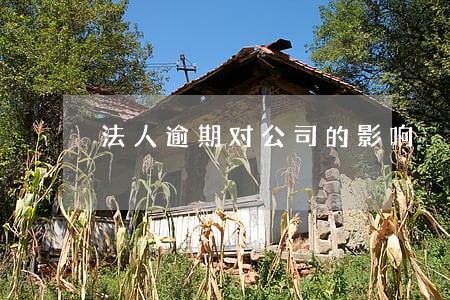 法人逾期对公司的影响 法人逾期对公司的影响