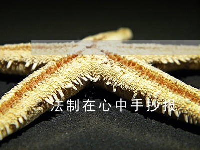 法制在心中手抄报 法制在心中手抄报