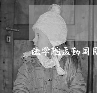 法学院孟勤国民法