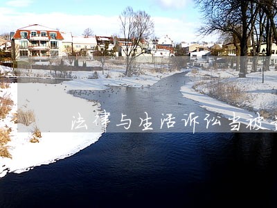 法律与生活诉讼当被告 法律与生活诉讼当被告