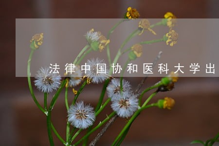 法律中国协和医科大学出版社平装 法律中国协和医科大学出版社平装