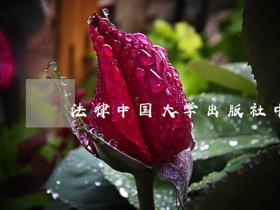 法律中国大学出版社中国城市出版社 法律中国大学出版社中国城市出版社