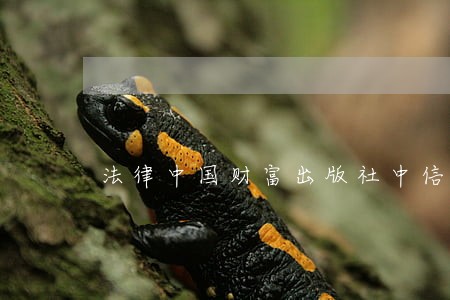 法律中国财富出版社中信书店 法律中国财富出版社中信书店