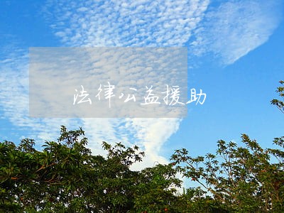 法律公益援助 法律公益援助