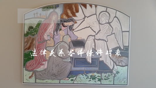 法律关系客体条件对象