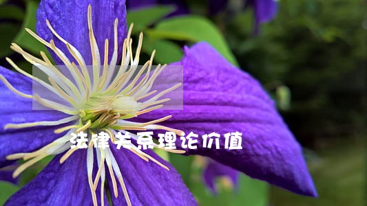 法律关系理论价值 法律关系理论价值