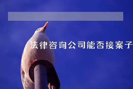 法律咨询公司能否接案子