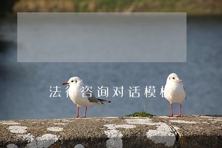 法律咨询对话模板 法律咨询对话模板