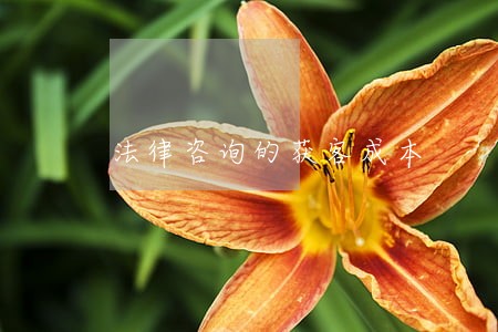 法律咨询的获客成本 法律咨询的获客成本