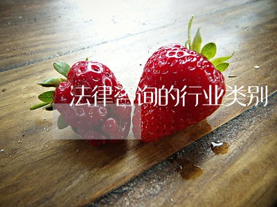 法律咨询的行业类别 法律咨询的行业类别