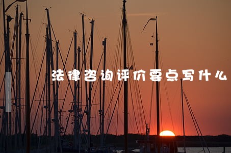 法律咨询评价要点写什么 法律咨询评价要点写什么