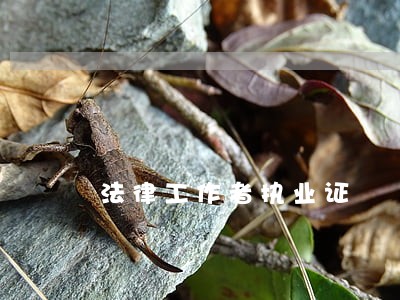 法律工作者执业证