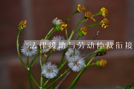 法律援助与劳动仲裁衔接 法律援助与劳动仲裁衔接