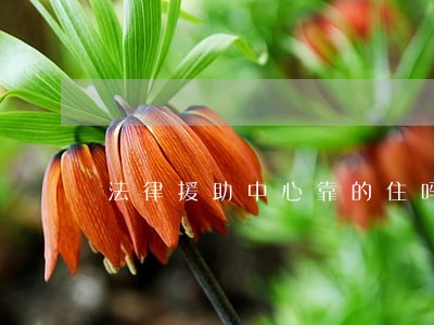 法律援助中心靠的住吗