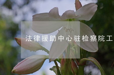 法律援助中心驻检察院工作站成立