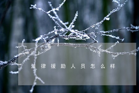 法律援助人员怎么样 法律援助人员怎么样