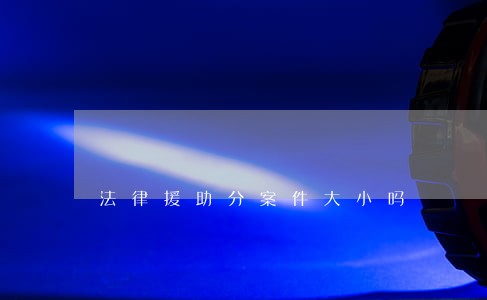 法律援助分案件大小吗 法律援助分案件大小吗