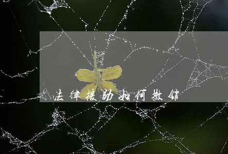 法律援助如何撤销 法律援助如何撤销