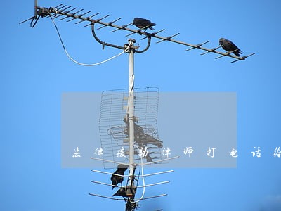 法律援助律师打电话给我 法律援助律师打电话给我