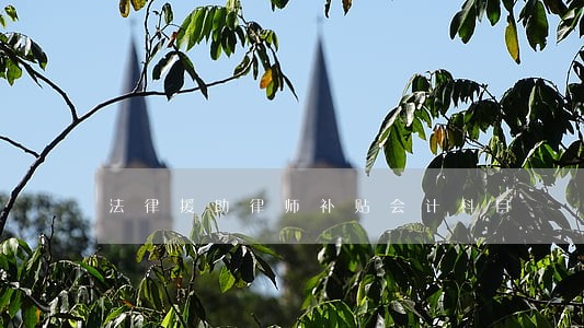 法律援助律师补贴会计科目