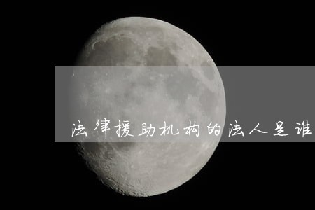 法律援助机构的法人是谁 法律援助机构的法人是谁
