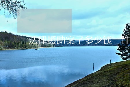 法律援助案子多少钱一件 法律援助案子多少钱一件