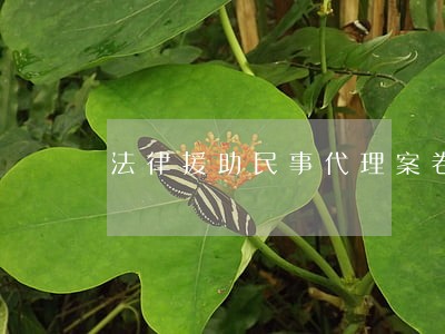 法律援助民事代理案卷装订顺序 法律援助民事代理案卷装订顺序