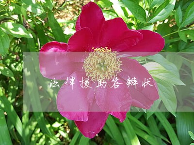法律援助答辩状 法律援助答辩状