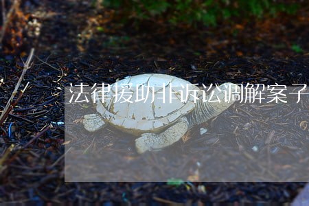 法律援助非诉讼调解案子