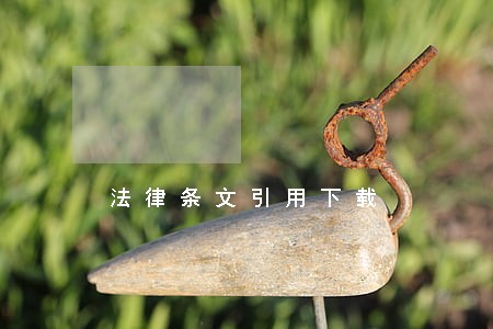 法律条文引用下载 法律条文引用下载
