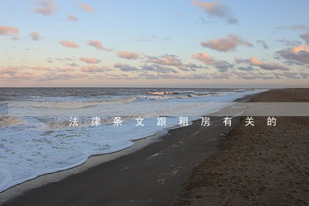 法律条文跟租房有关的