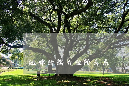 法律的效力位阶关系 法律的效力位阶关系