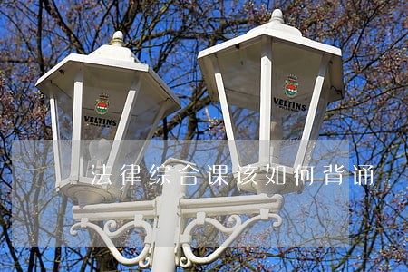 法律综合课该如何背诵 法律综合课该如何背诵