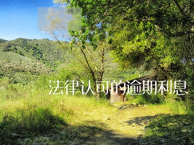 法律认可的逾期利息 法律认可的逾期利息