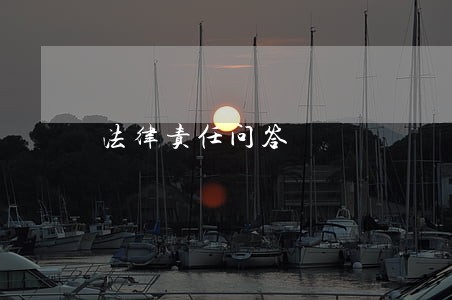 法律责任问答 法律责任问答