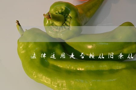 法律适用是否按从旧兼从轻的原则 法律适用是否按从旧兼从轻的原则