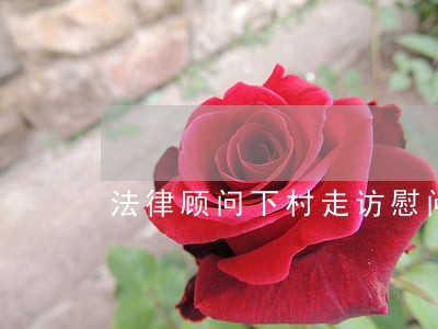 法律顾问下村走访慰问 法律顾问下村走访慰问