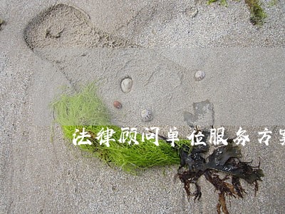 法律顾问单位服务方案 法律顾问单位服务方案
