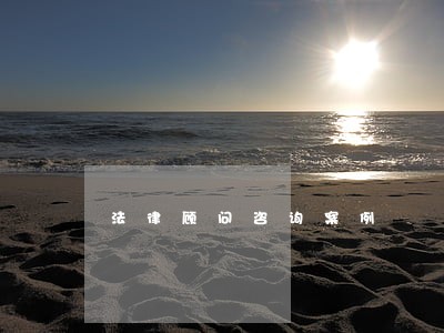 法律顾问咨询案例 法律顾问咨询案例