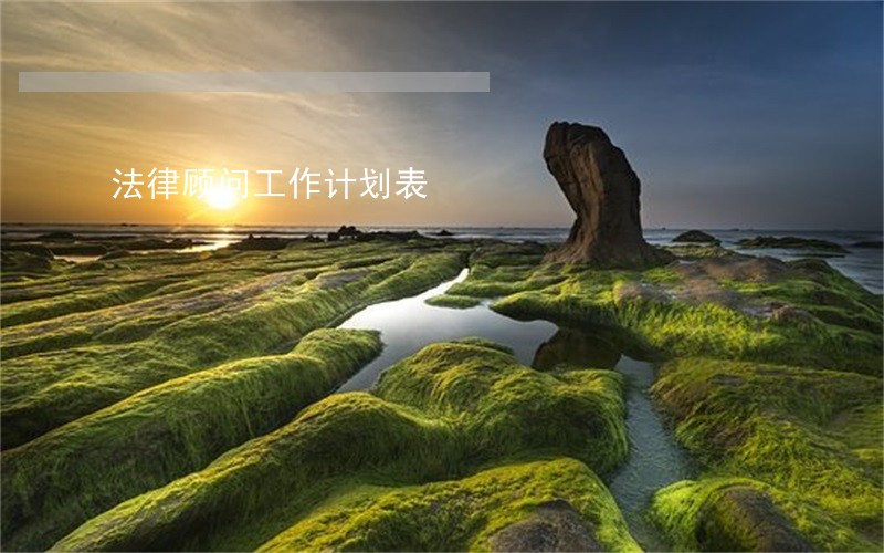 法律顾问工作计划表 法律顾问工作计划表