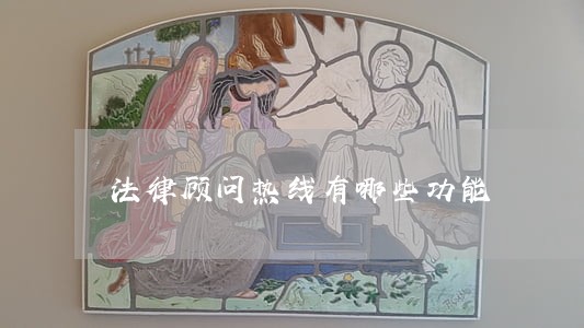 法律顾问热线有哪些功能
