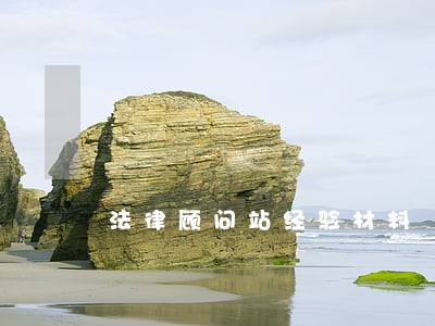 法律顾问站经验材料