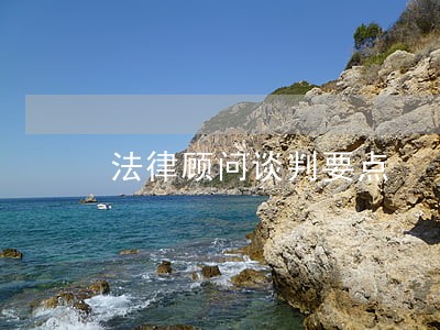 法律顾问谈判要点 法律顾问谈判要点