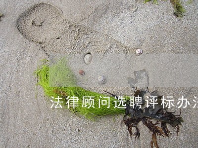 法律顾问选聘评标办法 法律顾问选聘评标办法