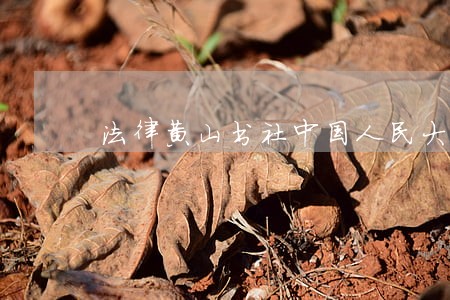 法律黄山书社中国人民大学出版社 法律黄山书社中国人民大学出版社
