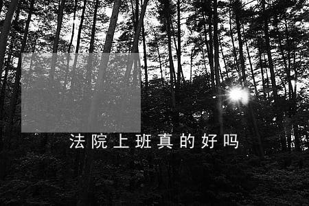 法院上班真的好吗 法院上班真的好吗